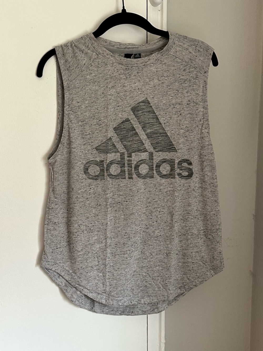 Adidas Grey Activewear Muscle Top, Size S (men’s)